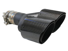 Load image into Gallery viewer, aFe Takeda 2-1/2&quot; 304 Stainless Steel Carbon Fiber Right Exhaust Tip - Universal