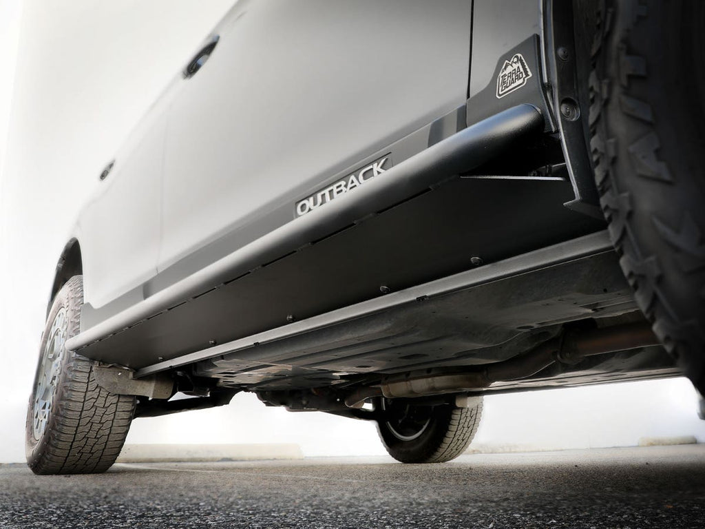 aFe POWER Black Terra Guard Trail Slider Steps - Subaru Outback 2.5L/3.6L 2015-2019