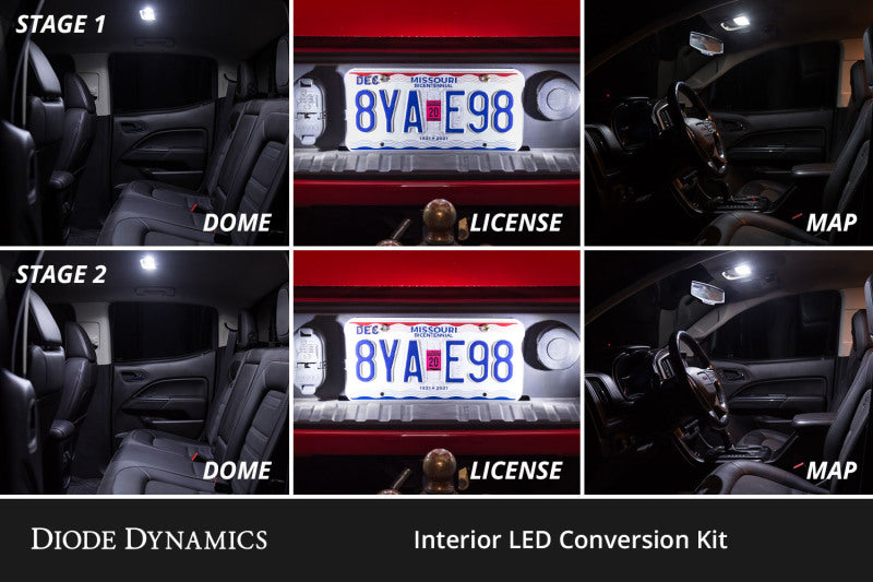 Diode Dynamics Stage 2 Interior LED Conversion Kit - Nissan Frontier 2005-2021