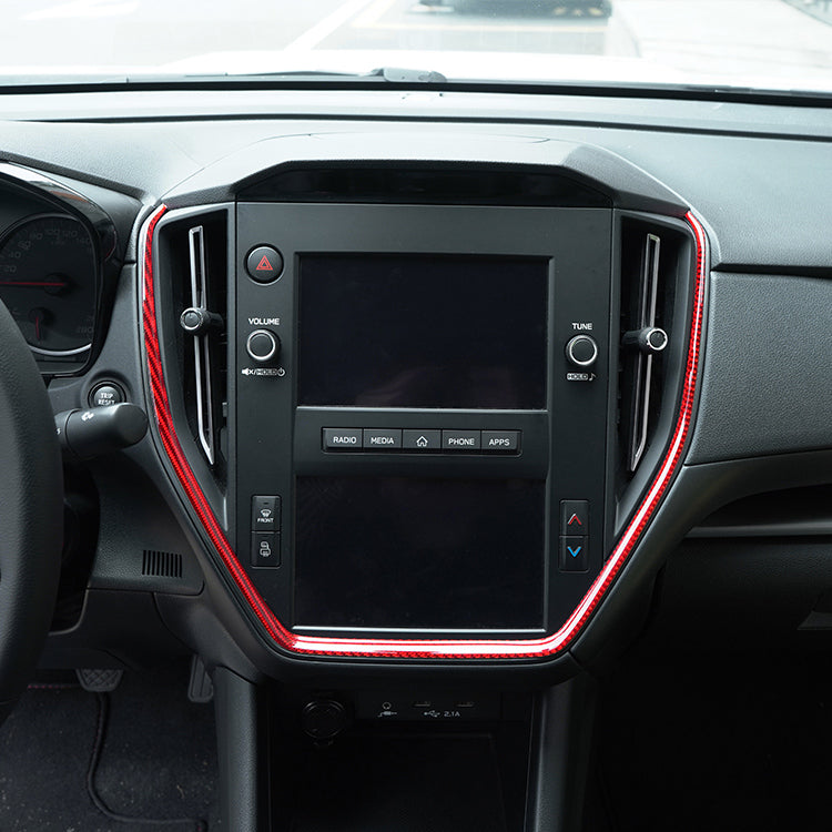 JDMuscle P&S Series Carbon Fiber Center Console Frame Trim - Subaru WRX 2022-2025