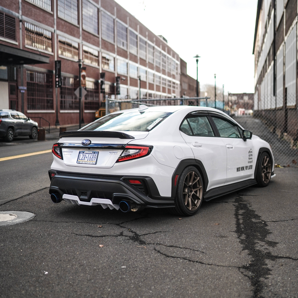 JDMuscle Rear Diffuser V1 | Paint Matched / Gloss Black / Cherry Red - Subaru WRX 2022-2025
