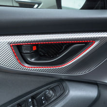 Load image into Gallery viewer, JDMuscle P&amp;S Series Carbon Fiber Interior Door Handle Frame Covers 4 PC - Subaru WRX 2022-2025