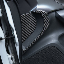 JDMuscle P&S Series Carbon Fiber Interior Door Inner Panel Accent Covers 6 PC - Subaru WRX 2022-2025