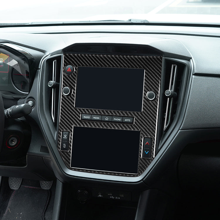 JDMuscle P&S Series Carbon Fiber Infotainment Screen Trim Cover - Subaru WRX 2022-2025