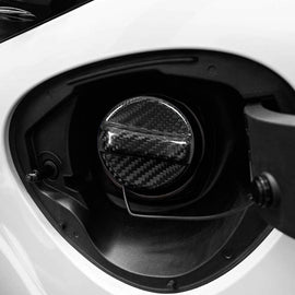 JDMuscle Tanso Dry Carbon Fiber Fuel Cap Cover - Subaru WRX / BRZ / Toyota GR86 2022+