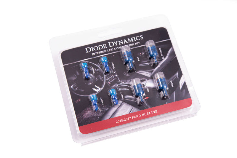 Diode Dynamics Stage 2 Blue Interior LED Conversion Kit - Ford Mustang 2015-2017