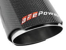 Load image into Gallery viewer, aFe MACH Force-Xp 2-1/2&quot; Stainless Steel Carbon Fiber Exhaust Tip - Universal