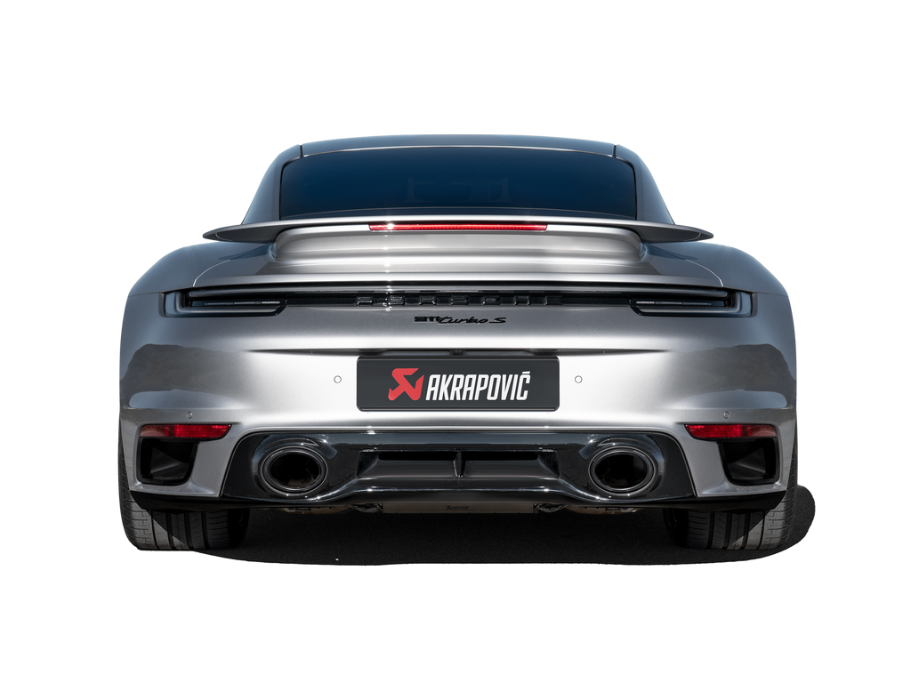 Akrapovic Titanium Slip-On Race Line Exhaust w/ Titanium Tips - Porsche 911 Turbo/Turbo S (992) 2021-2024