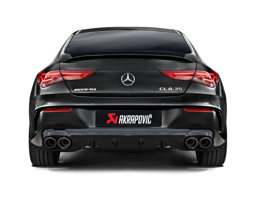 Akrapovic Titanium Slip-On Line Exhaust w/ Titanium Tips - Mercedes-Benz CLA35 AMG (C118/X118) 2020-2023