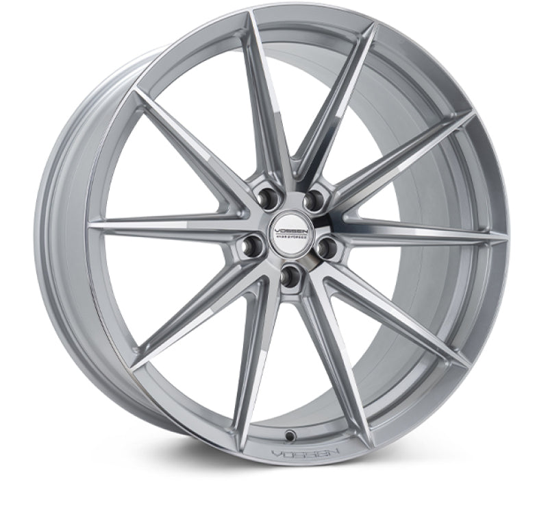 Vossen HFX-2 Hybrid Forged X Deep Silver Polished Wheel - 5x112 22x10.5 +25