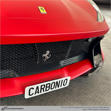 Load image into Gallery viewer, Carbonio No-Drill Front License Plate Mount - Ferrari 812 (Incl. Competizione) 2017-2024