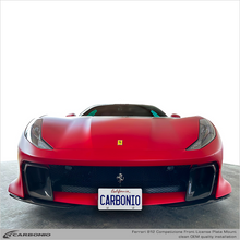 Load image into Gallery viewer, Carbonio No-Drill Front License Plate Mount - Ferrari 812 (Incl. Competizione) 2017-2024