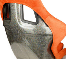 Load image into Gallery viewer, NRG FRP Bucket Seat ULTRA Edition W/ Grey Pearlized Back / Orange Microfiber Material - Large