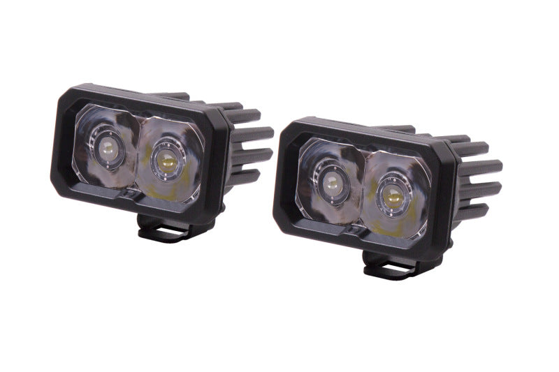Diode Dynamics C2 1.0 SAE/DOT White Spot Sport ABL LED Pod (Pair) - Universal Fitment