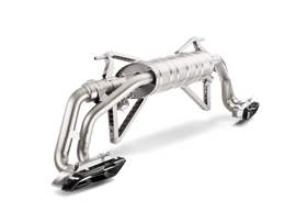 Akrapovic Titanium Slip-On Line Exhaust w/ Carbon Titanium Tips - Audi R8 5.2 FSI Coupe/Spyder 2017-2018