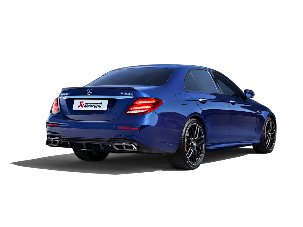 Akrapovic Titanium Evolution Line Exhaust & Link Pipe w/ Matte Carbon Fiber Tips - Mercedes Benz E63 (W213) 2018-2019