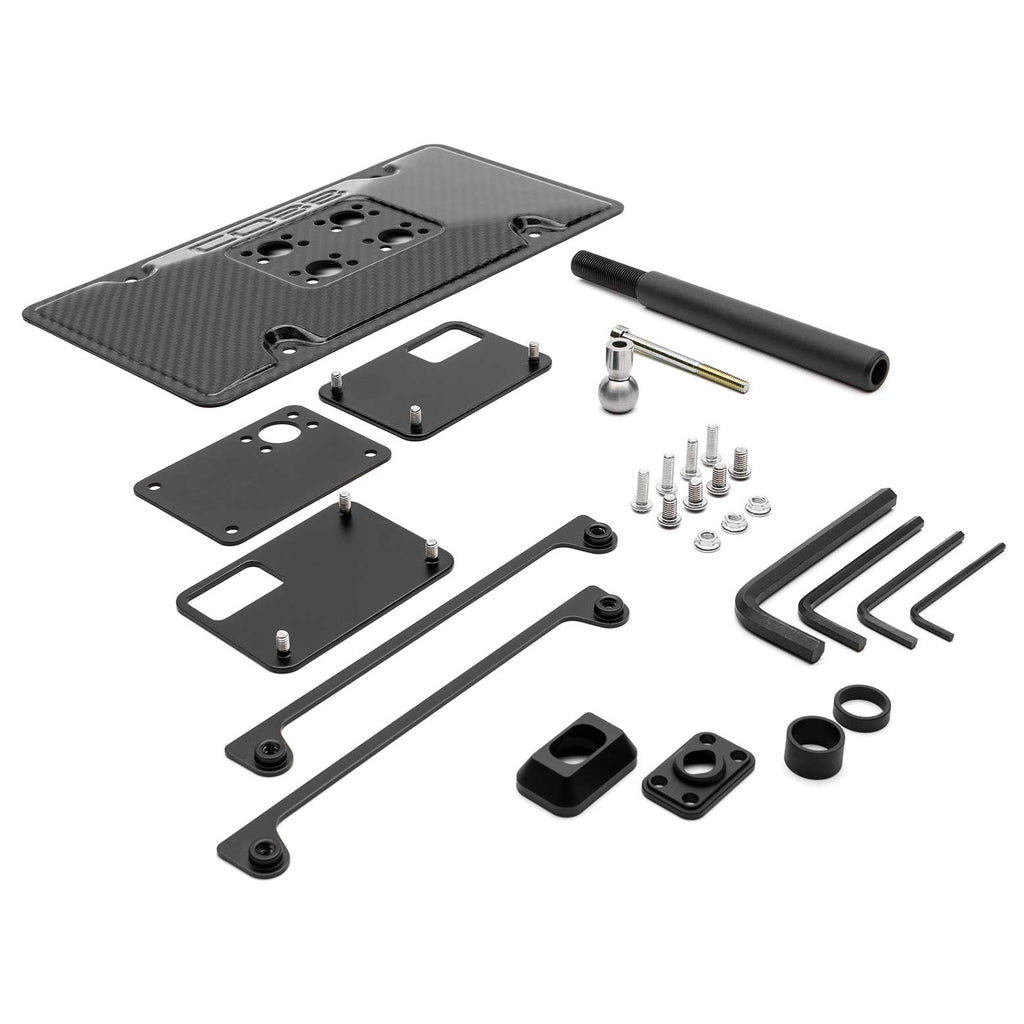 COBB Redline Carbon Fiber License Plate Relocation Mount - Subaru WRX / STi 2008-2014