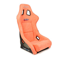 Load image into Gallery viewer, NRG FRP Bucket Seat ULTRA Edition W/ Grey Pearlized Back / Peach Microfiber Material - Large
