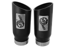 Load image into Gallery viewer, aFe MACH Force-Xp 4&quot; Stainless Steel Black Exhaust Tips - Universal