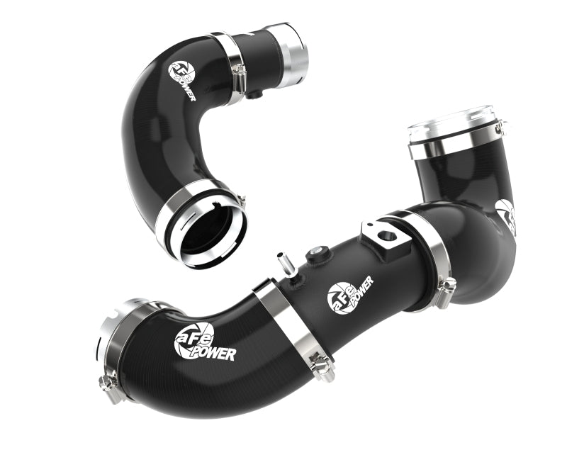 aFe BladeRunner Aluminum Hot and Cold Charge Pipe Kit Black - Kia Stinger 2.5T 2022-2023