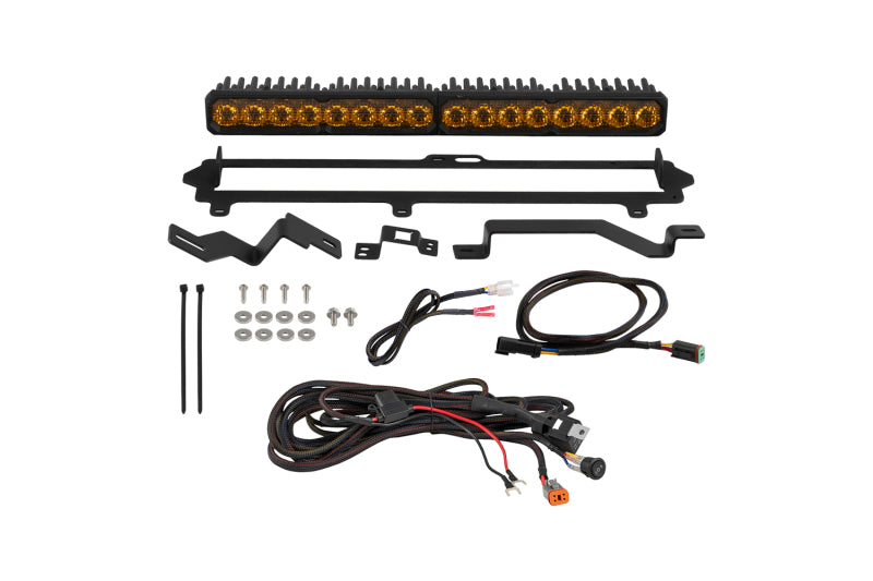 Diode Dynamics Yellow Combo/Driving Pro TRD Pro Grille Lightbar Kit - Toyota Tundra 2022-2026
