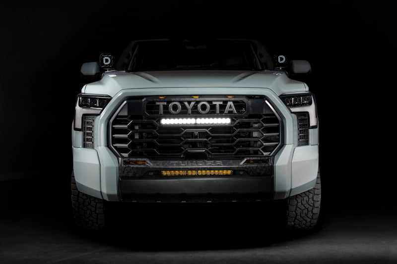Diode Dynamics White Combo/Driving Pro TRD Pro Grille Lightbar Kit - Toyota Tundra 2022-2026