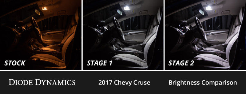Diode Dynamics Stage 2 Interior LED Conversion Kit - Chevrolet Cruze 2011-2015