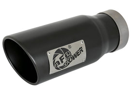 aFe MACH Force-Xp 4 IN 409 Stainless Steel Black Exhaust Tip (Left) - Universal