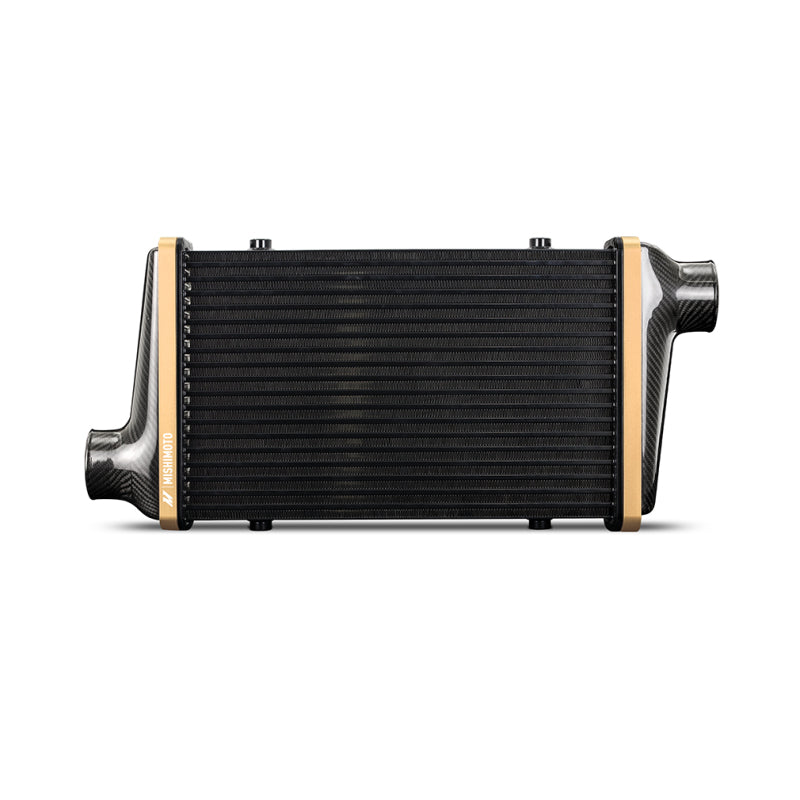 Mishimoto Universal Carbon Fiber Intercooler - Matte Tanks - 600mm Black Core - S-Flow - P V-Band