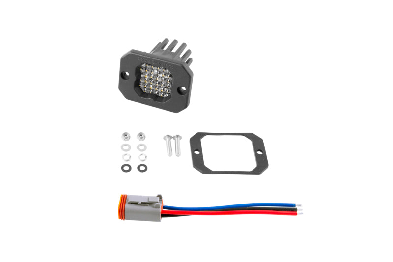 Diode Dynamics SSC1 White Flood Sport Flush Mount ABL LED Pod (Single) - Universal Fitment