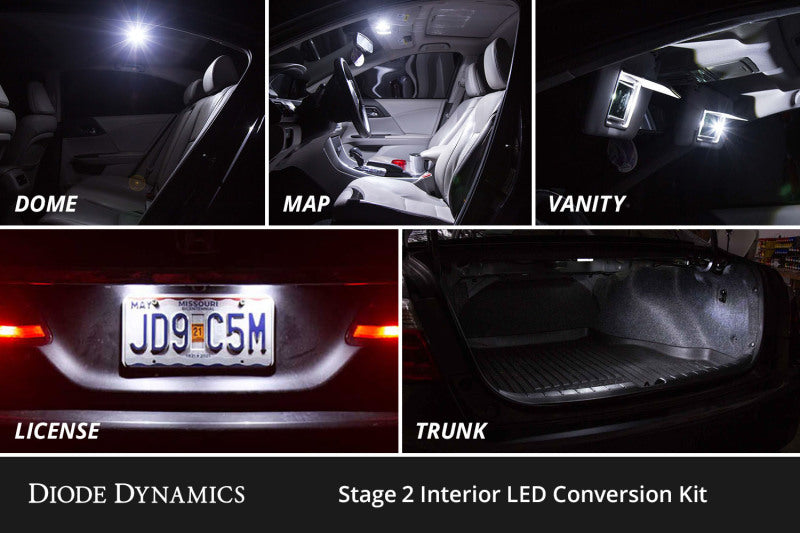 Diode Dynamics Stage 2 Interior LED Conversion Kit - Toyota Camry 2012-2017