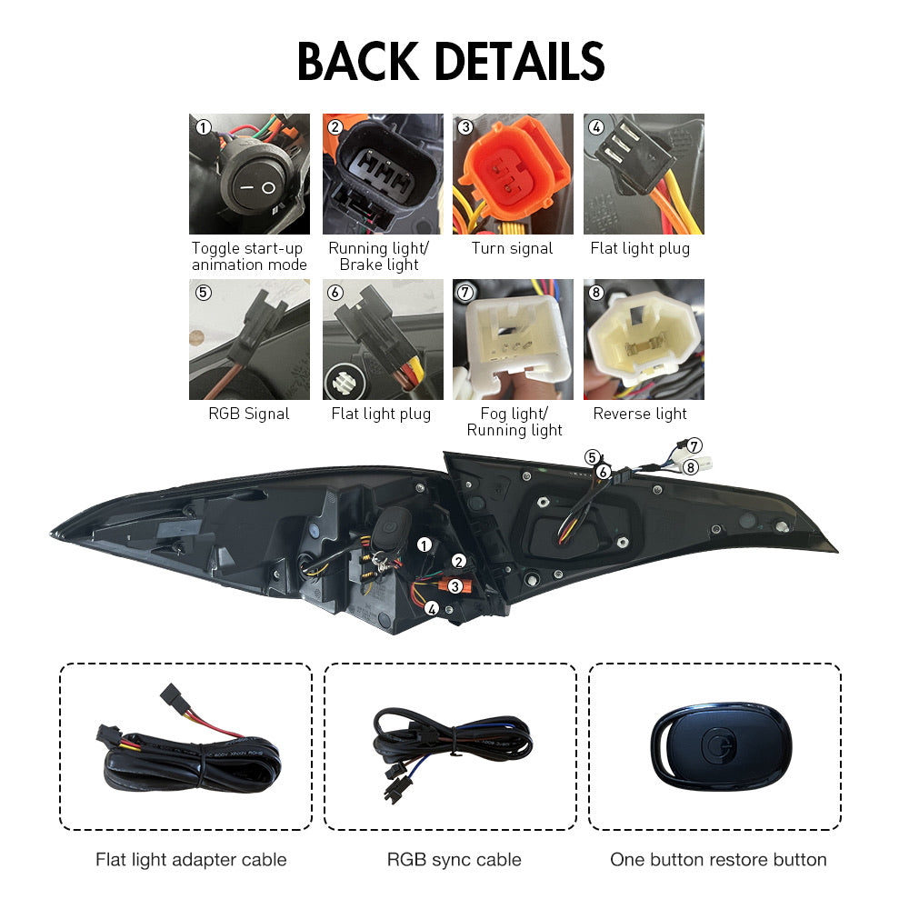 Invoke Concepts Audi Style RGB LED Taillights - Honda Civic 2022+