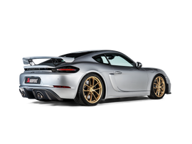 Akrapovic Matte Carbon Fiber Rear Diffuser - Porsche Cayman GT4 / Spyder (718) 2020-2023
