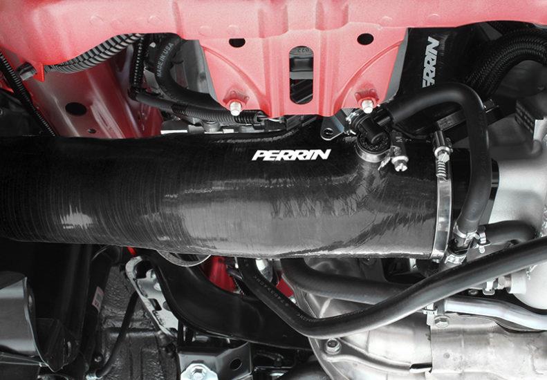 Perrin 2015+ Subaru WRX Black 3in Turbo Inlet Hose w/ Nozzle