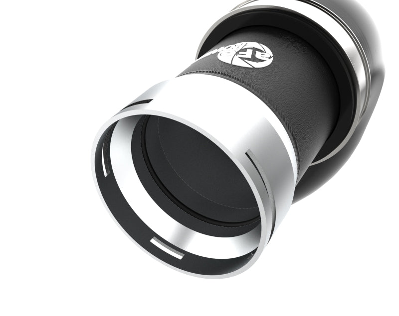 aFe BladeRunner 2-1/2 IN Aluminum Hot Charge Pipe Black - Kia Stinger 2.5T 2022-2023