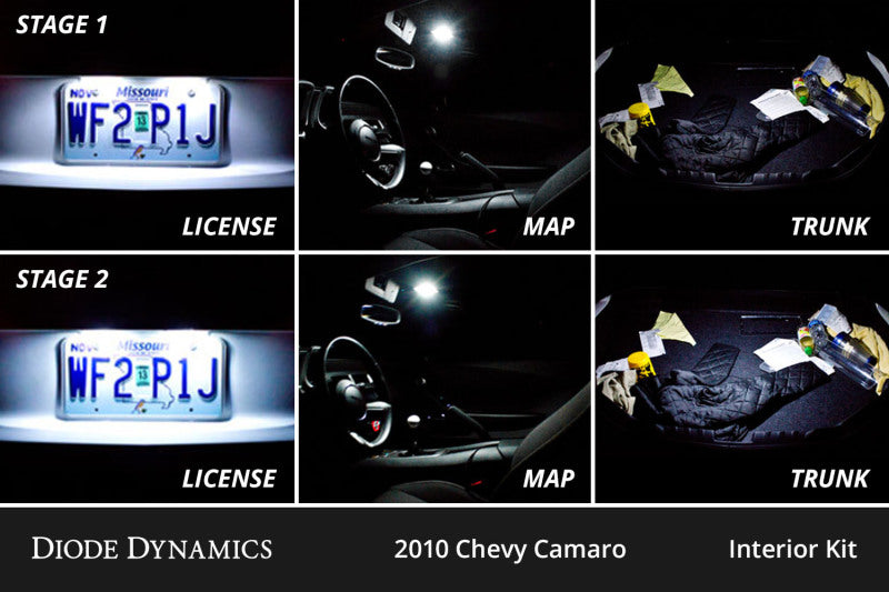 Diode Dynamics Stage 1 Interior LED Conversion Kit - Chevrolet Camaro 2010-2015