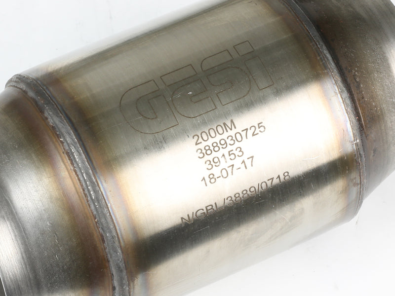 aFe Twisted Steel X-Pipe 3 IN 304 Stainless Steel w/ Cat - Chevrolet Corvette (C7) & Z06 6.2L 2014-2019