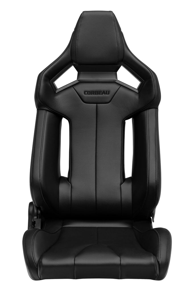 Corbeau FXR Black Vinyl Reclining Seat - Universal