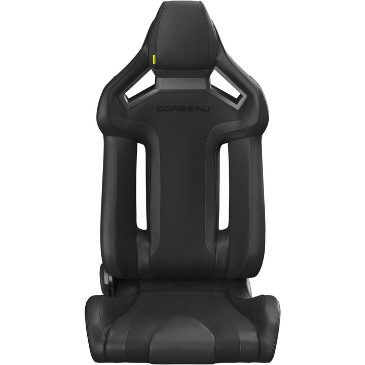 Corbeau FXR Black Vinyl Reclining Seat - Universal
