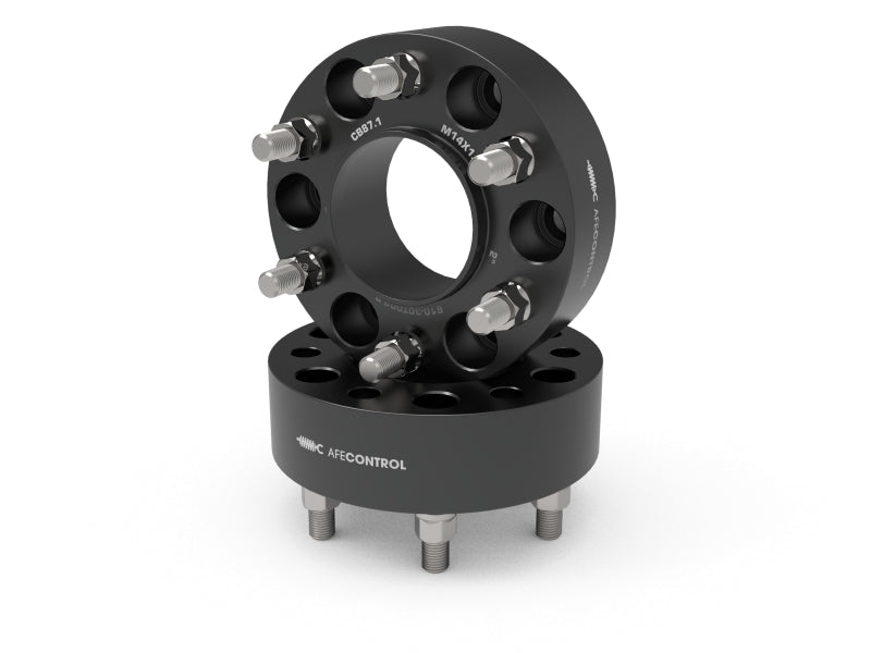 aFe CONTROL Forged Aluminum Wheel Spacers [6x135mm CB 87.1mm; 2" Thickness] - Ford F-150 2015-2025