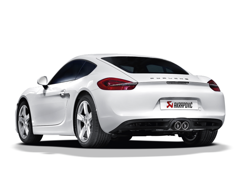 Akrapovic Titanium Slip-On Line Exhaust w/ Titanium Tips - Porsche Boxster (981) 2013-2016 / Cayman (981) 2014-2016