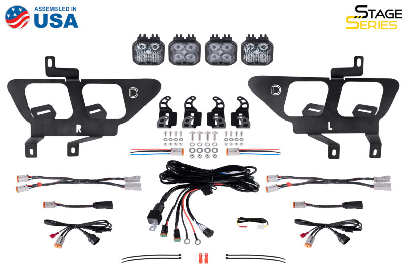 Diode Dynamics Stage Series Fog Pocket Bracket Kit - Ford F-150 2021-2023