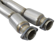 Load image into Gallery viewer, aFe Twisted Steel X-Pipe 3 IN 304 Stainless Steel w/ Cat - Chevrolet Corvette (C7) &amp; Z06 6.2L 2014-2019