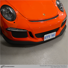 Load image into Gallery viewer, Carbonio No-Drill Front License Plate Mount - Porsche 911 GT3 / GT3 RS / GT2 RS / Speedster (991.1) 2014-2019