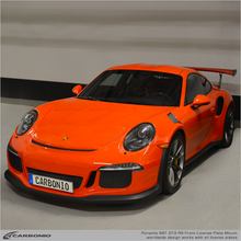 Load image into Gallery viewer, Carbonio No-Drill Front License Plate Mount - Porsche 911 GT3 / GT3 RS / GT2 RS / Speedster (991.1) 2014-2019