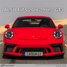 Load image into Gallery viewer, Carbonio No-Drill Front License Plate Mount - Porsche 911 GT3 / GT3 RS / GT2 RS / Speedster (991.1) 2014-2019