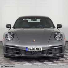 Load image into Gallery viewer, Carbonio No-Drill Front License Plate Mount - Porsche 911 (992.1) 2020-2024