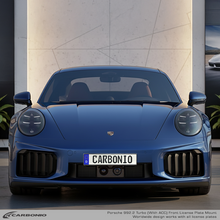 Load image into Gallery viewer, Carbonio No-Drill Front License Plate Mount - Porsche 911 Turbo / Turbo S (992.2) 2026-2027