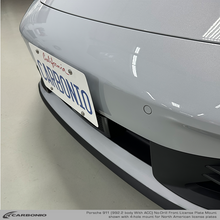 Load image into Gallery viewer, Carbonio No-Drill Front License Plate Mount - Porsche 911 (992.2) 2025-2027