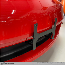 Load image into Gallery viewer, Carbonio No-Drill Front License Plate Mount - Porsche 911 (997.1) 2005-2008